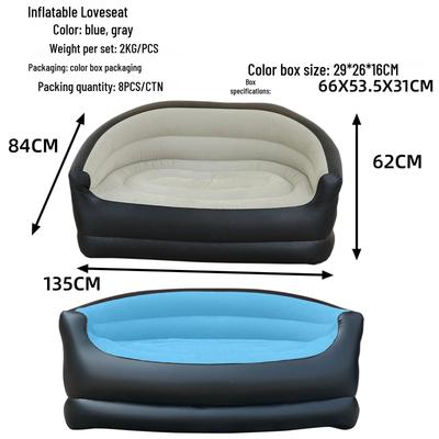 Portable Inflatable Double Sofa Bed for Outdoor & Home Use
