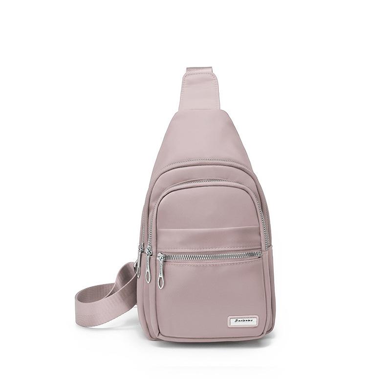 

Сумка на грудь женская сумка через плечо спортивная маленькая сумка многослойная сумка розовый