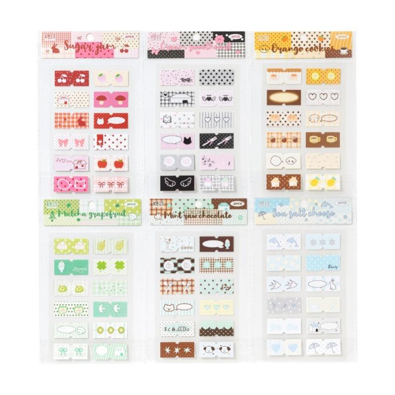 Decorative Stickers Romantic Stickers Cute Label Material Hand Account Collage Student Diary Marker Index Sticker