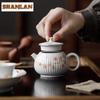 150ml Plant Ash Hand-painted Pine Teapot Antique Tea Infuser Pot Tea Maker Kettle With Ball Hole Chinese Tea Teaware Collection
