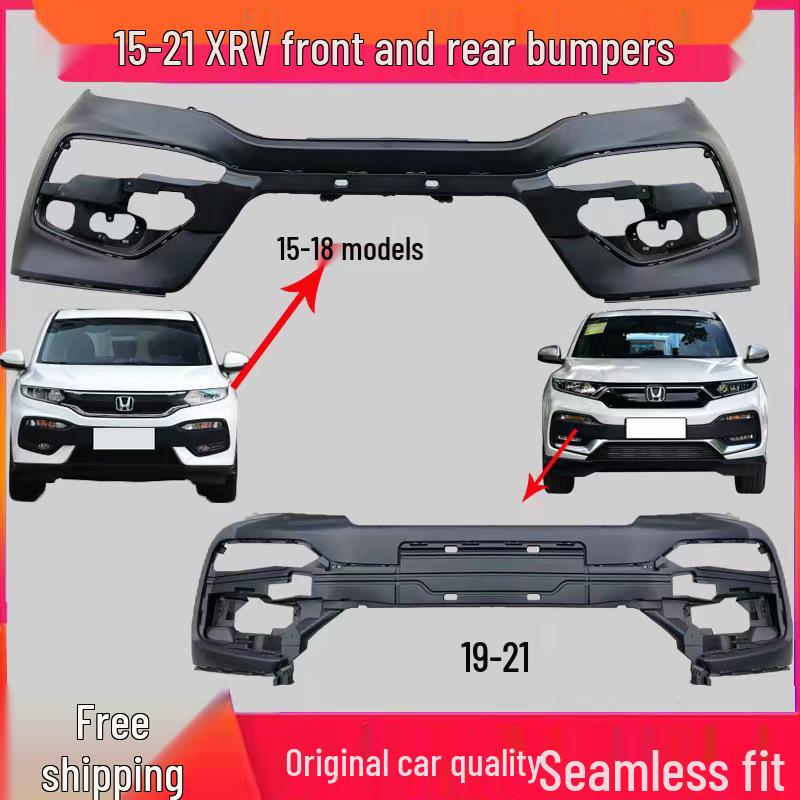 Совместимо с передними и задними бамперами Honda XRV моделей 15-21 15—18 Rear bumper lower guard silver - rear bar