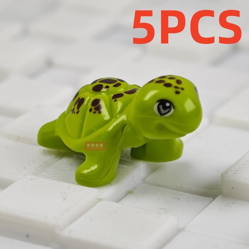 MOC City Animal Building Block Figures Eagle Owl Panda Parrot Seagull Penguin Zoo Fram Horse Pig Accessories Bricks Toy Gift