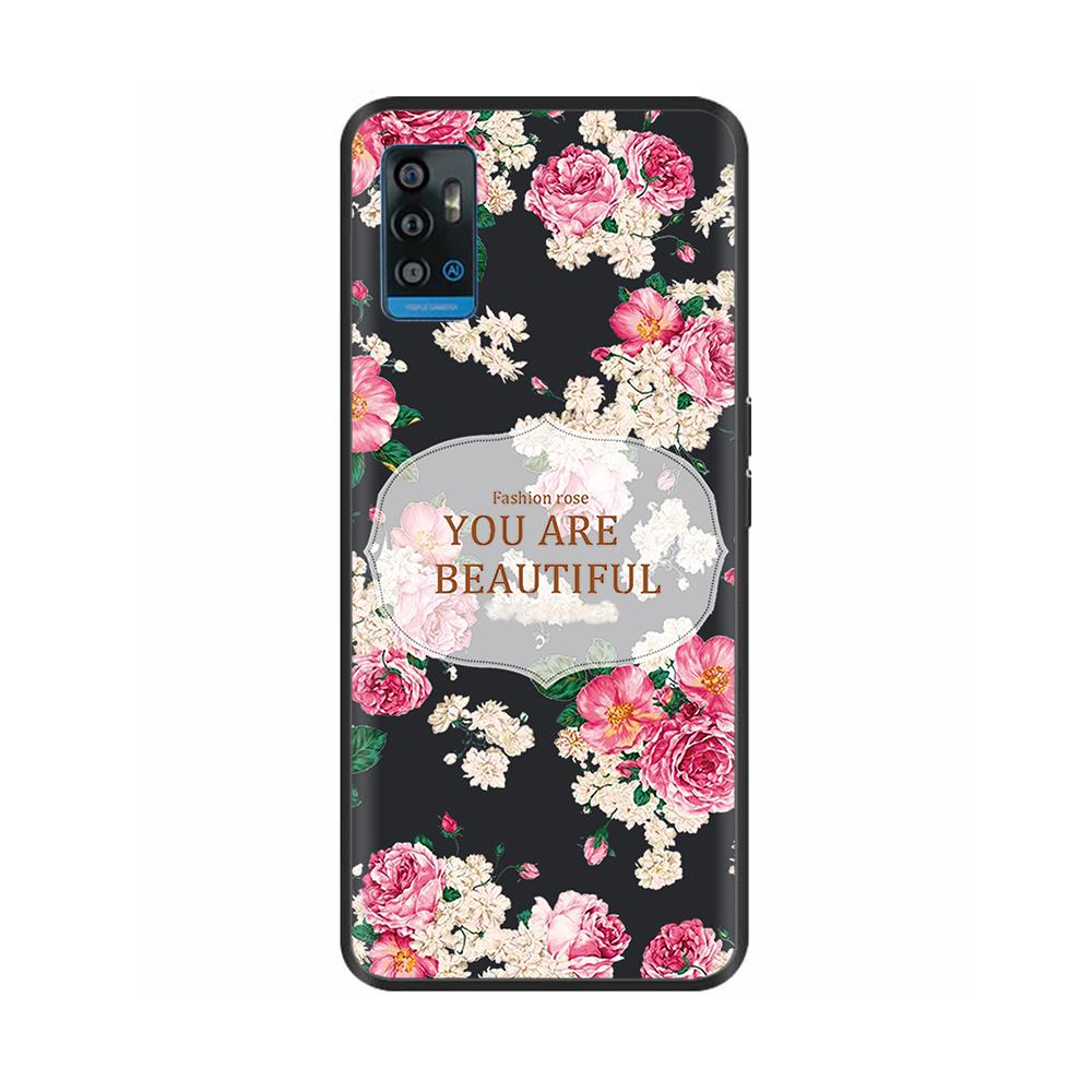 For ZTE Blade A71 Case Soft Black Silicone Bumper Phone Cover for ZTE Blade A71 A7030 Case BladeA71 2021 a 71 Coque Fundas Shell