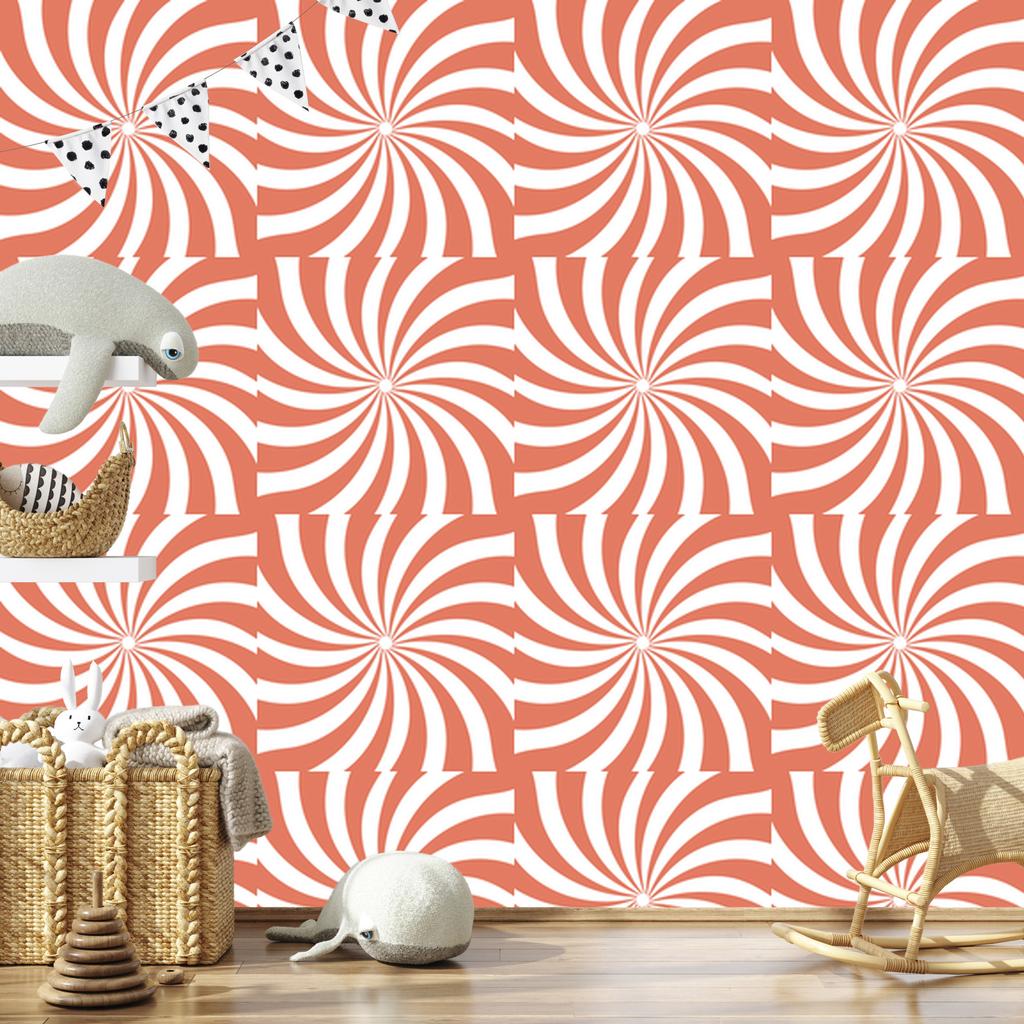 Hippie Wallpaper Coral Background, Coral Center for Living Room and Bedroom 50x1000