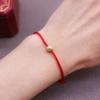 Zodiac Golden Bead Red String Bracelet: Classic, Versatile, Personalized Design for Women - New Year Style