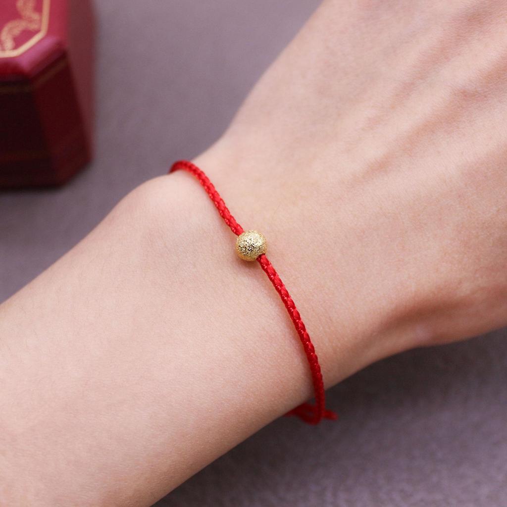 Zodiac Golden Bead Red String Bracelet: Classic, Versatile, Personalized Design for Women - New Year Style