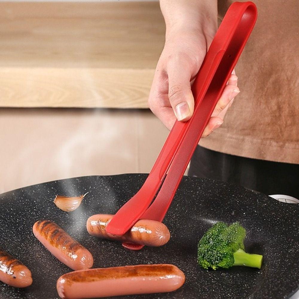 Non-Stick Steak Tongs Anti-Slip Toast Clamp Cake Bread Tong Kitchen Food Clip Baking