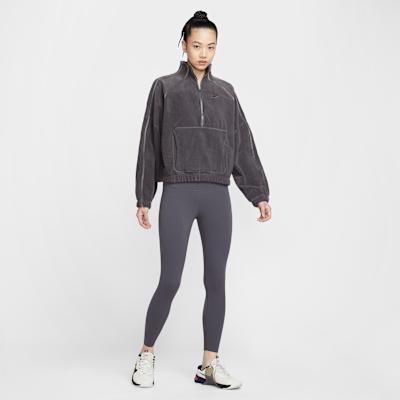 Nike Therma Sweatshirts Women's Thunder Gray/Dark Shadow Stand Collar 