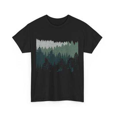 Forest Nature T-Shirt Mens Womens Tees Top, Wildlife Lovers Trees Hiking Camping Women Men Shirt
