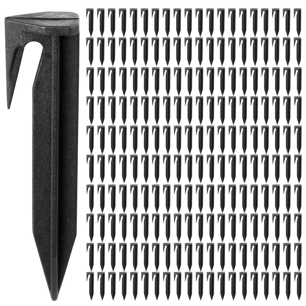 20-200Pcs Garden Lawn Mower Pegs Ground Anchor Nail Laying Boundary Robotic Plastic Lawn Mower Cable Accessories