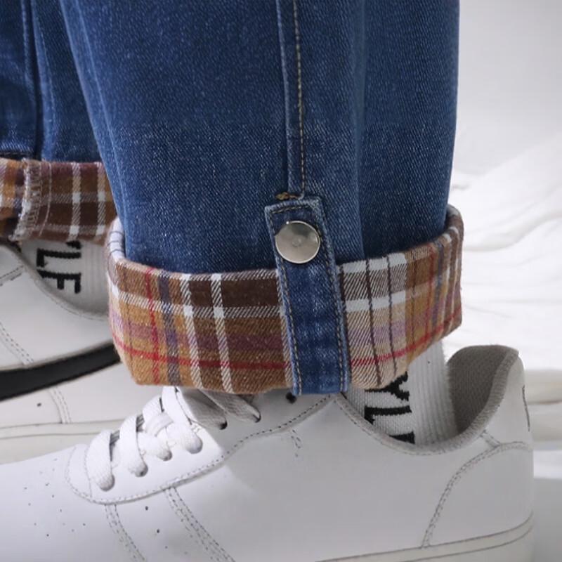 Jeanswest Men's Loose Fit Straight-Leg Outdoor Casual Jeans