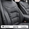 Luxury Nappa Leather Non-Slip Car Seat Cushions for Five-Seater - Thickened Design for Front and Rear Seats