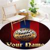 FC Bayern Munchen Custom Name Round Area Rug,Carpet Rug for Living Room Bedroom Sofa Playroom Decor,Non-slip Floor Mat