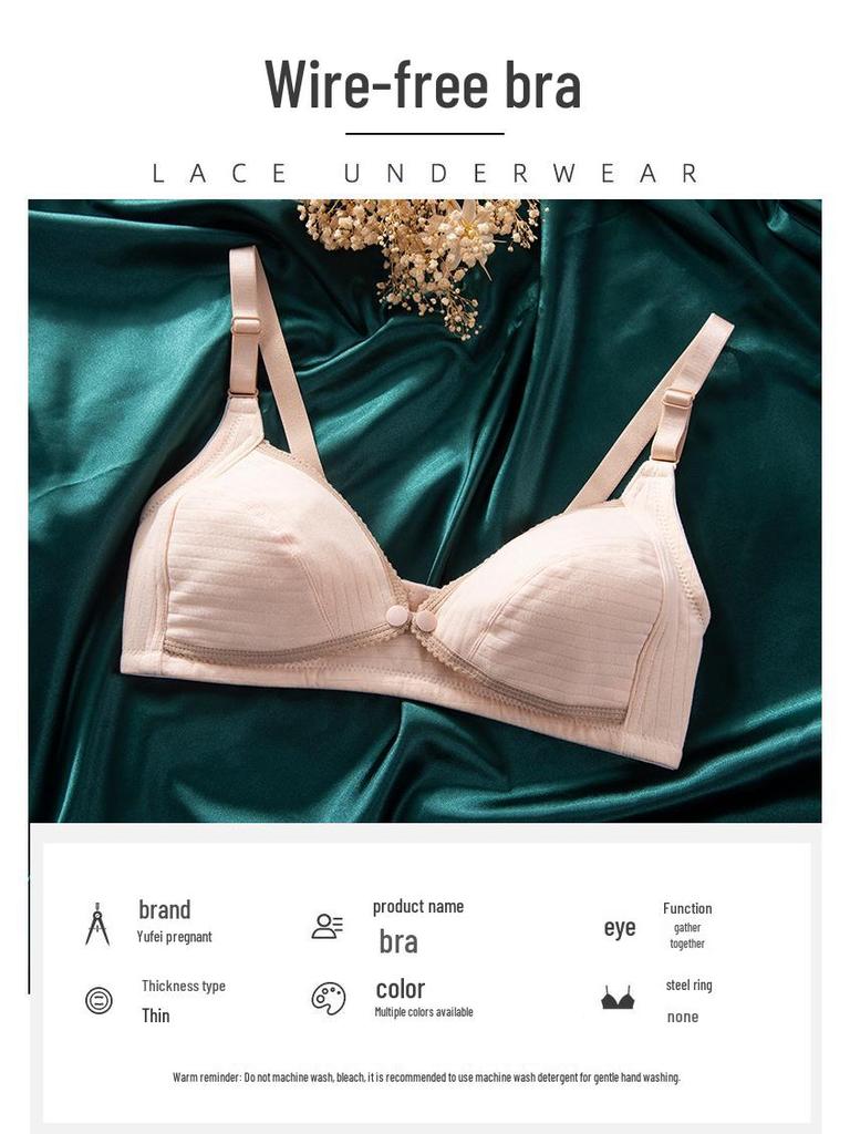 Übergröße Kabelloser Still-BH - Vorderverschluss, Atmungsaktiv, Anti-Hänge-Effekt, Sammelstütze