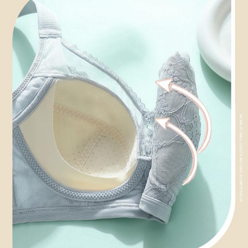 Non-magnetic Lace Latex Thin Fat Girl Large Size Tube Top Without Steel Ring Bra Adjustment Push-up Underwear