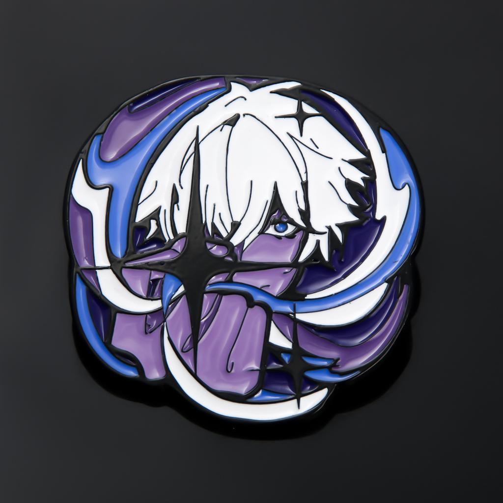 Cute Anime Props Satoru Gojo Brooches Inumaki Toge Metal Badge Emblem Pins Cosplay Pendants Figure Kids Toys Gifts
