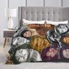 Dalida Soft Warm Blanket  Travel Plush Throw Blanket Fashion Living Room Flannel Bedspread Sofa Bed Cover