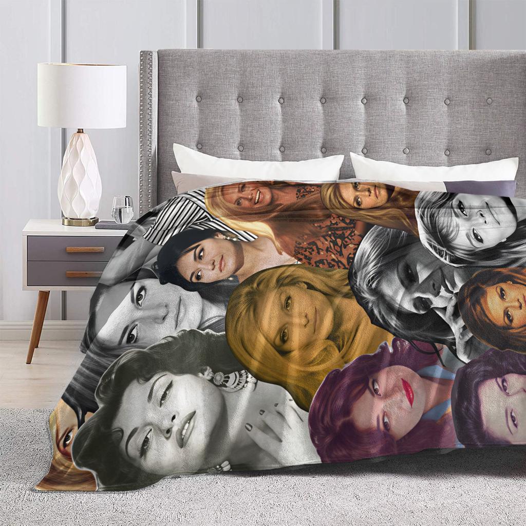 Dalida Soft Warm Blanket Travel Plush Throw Blanket Fashion Living Room Flannel Bedspread Sofa Bed Cover