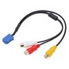 6 Pin AV 3040 Port Car 3RCA Cable Adapter Audio Vedio Connector for DVD Navigation Headunit