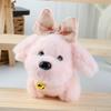 Bow Dog Bell Cute Plush Doll Keychain For Bag Decoration And Gift Collectors