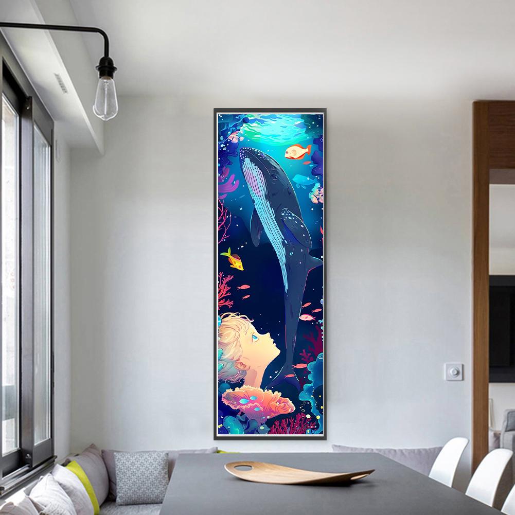 LF# Vollstickerei Öko-Baumwollfaden 11CT bedruckt Mädchen Kreuzstichset Kunst