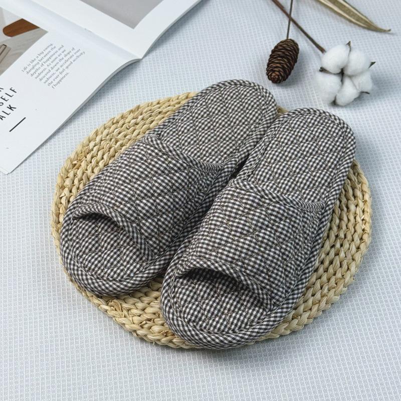 Artistic Unisex Korean Style Indoor Slippers with Cloth Soles
