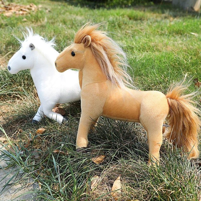 Pony Doll Plush Toy Simulation Animal Doll Horse Children Amazon Ornament Wholesale Sweaty Horse Gift