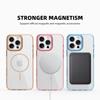 Genomskinligt Magsafe Magnetiskt Fodral För iPhone 16 Pro Max 15 Pro 14 13 12 11 Metallisk Linsram Genomskinligt Stötsäkert Mjuk Kantad Mobilskal