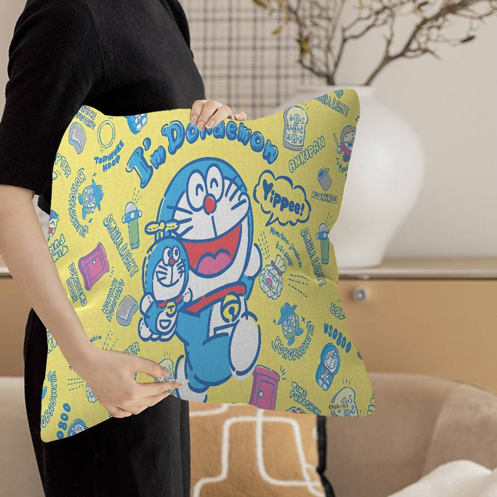 Funny D-Doraemon Cartoon Pillow Gifts Home Office Furnishings Bedroom Sofa Car Cushion Cover Case 45x45cm