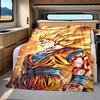 1PC Vegito  Print Flannel Blanket, High quality All Seasons, Home Decor, Warmth and Comfort, Perfect for Christmas Gifts