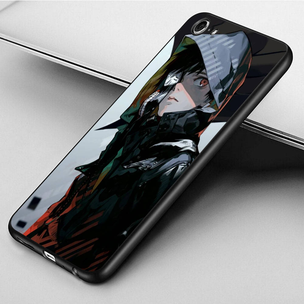 DT4 Tokyo Ghost Ken Pouzdro pro Xiaomi Poco X6 X4 M5 M6 F5 F6 C65 C55 C50 C51 C40 Redmi Note 7 8 14C A3X 13C 12C 11 10A 9C Pro Černý Měkký Kryt