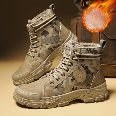 Herren Retro Wüstenstiefeletten Frühling Britischer Komfort Freizeitschuhe Hohe Qualität Rutschfest Wasserdicht Bergsteigerschuhe Botas Zapatos
