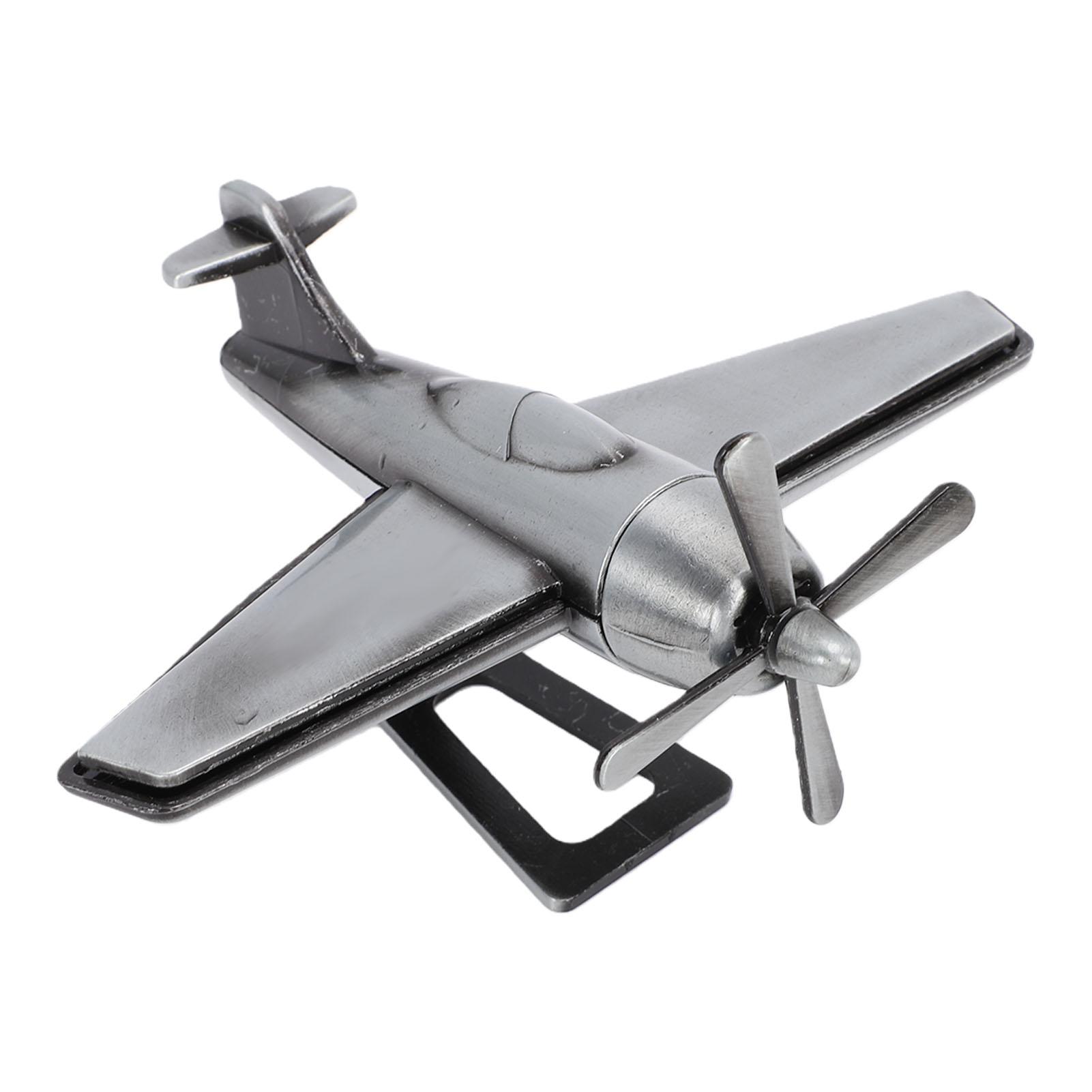 Vintage Propeller Airplane Model Alloy Fighter Aircraft Model Plane Replica Collectible for Home Decor