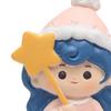 3D Cute Girl Wall Switch Stickers, Light Decals Frame Sticker for Living Room,