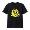 Womens Yellow Lemon T Shirt Vintage Washed Stylish Stretched Fashion Homme Casual Versatile Streetwear Breathable Graphic