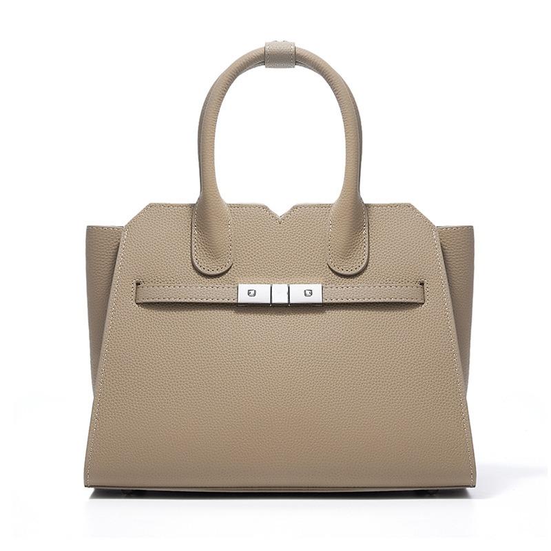 Leather Handbag Women's New High-end First Layer Cowhide Large-capacity Mother Messenger Bag Women's Platinum Bag