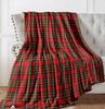 Christmas Holiday Flannel Blanket - All-Season Soft Warm Throw with Festive Digital Print Ideal Santa Gift, Christmas Blanket