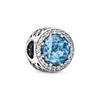 Solid Color Hollow Inlaid Charm 925 Silver Beads Women's Silver 791725NBS