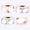 Floral Self-Adhesive Name Stickers, 250 Sheets/Roll for Kindergarten & Primary School
