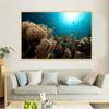 Canvas Art Fish Painting Underwater World Animals Corals Fish Ocean Wall Pictures for Living Room Nordic Poster Kids Room Decor