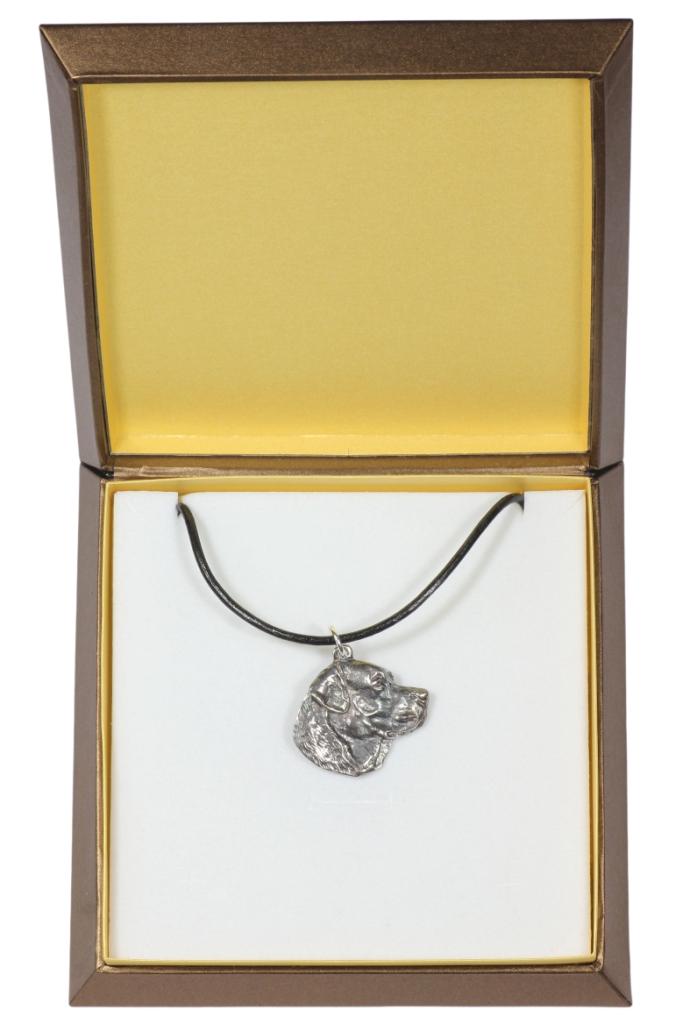 

Labrador Retriever - Dog necklace in gift box, silver-plated locket for dog fan, striking pendant by Art-Dog brand срібний