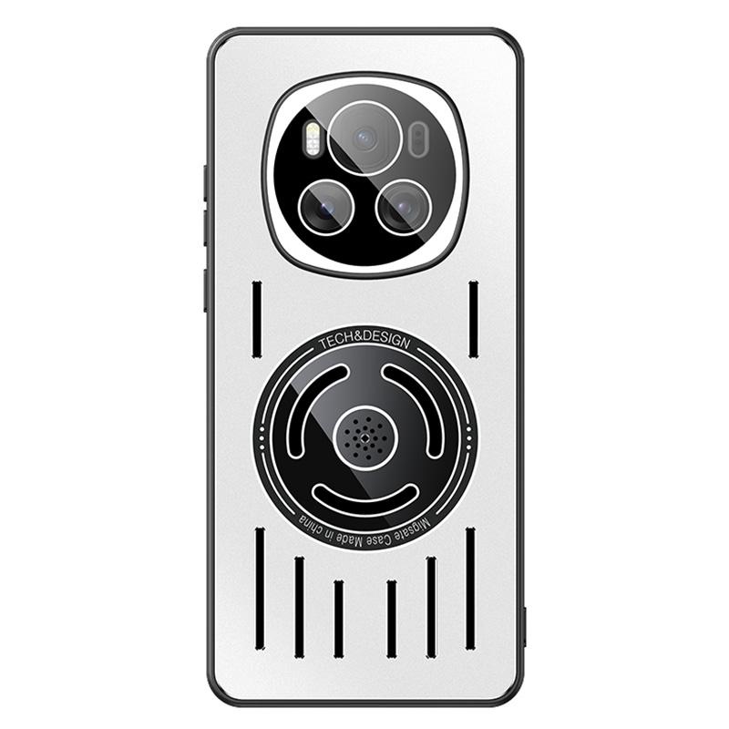 For Honor Magic6 Pro 5G Magnetic Phone Case TPU+Metal Heat Dissipation Shell Built-In Lens Film