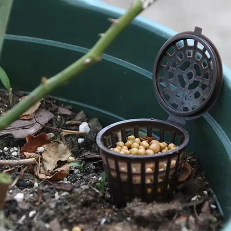3/10/20/30/50PCS Fertilizer Basket With Lid Fertilizer Box Case Easily Carrying Part Bonsai Fertilizer Container Eco-friendly Tool
