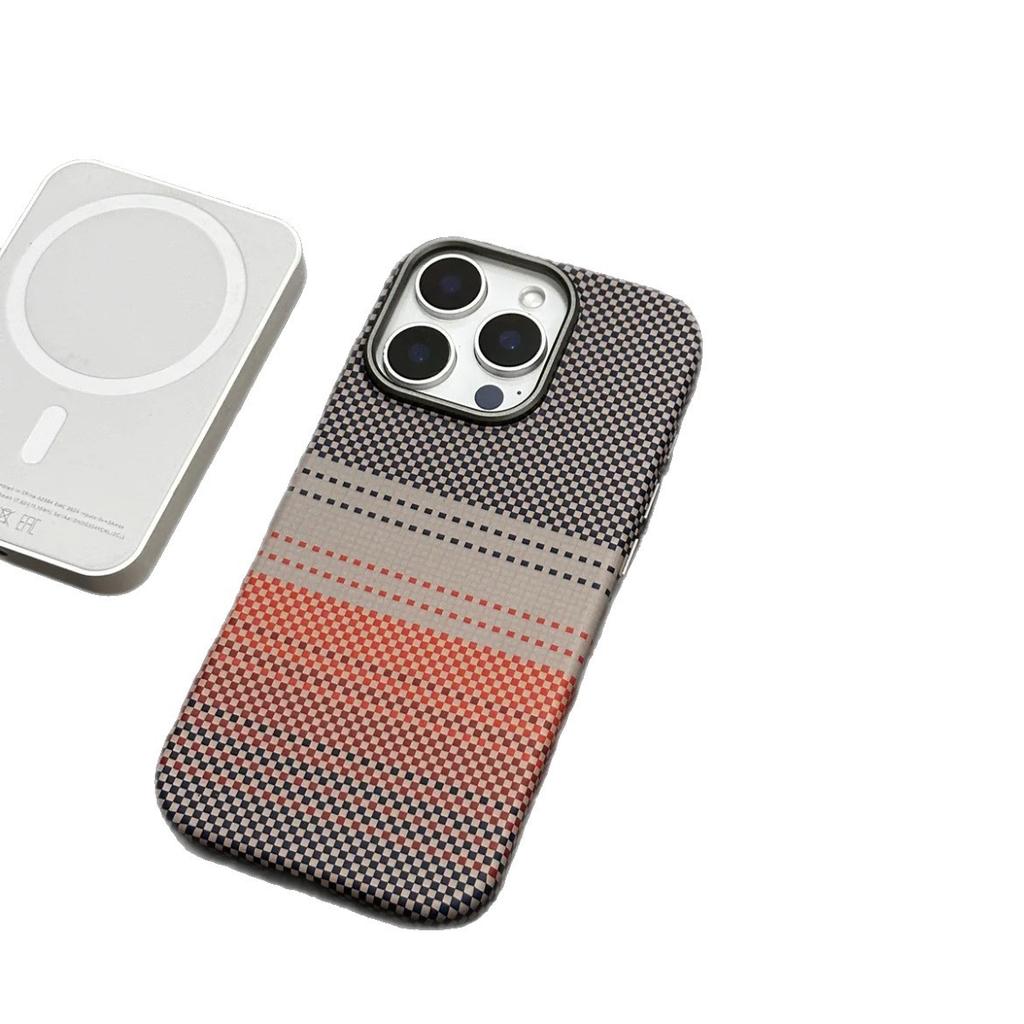 Applicable To Apple 18promax Kevlar Magnetic Mobile Phone Case iPhone17 Carbon Fiber Premium PC Case