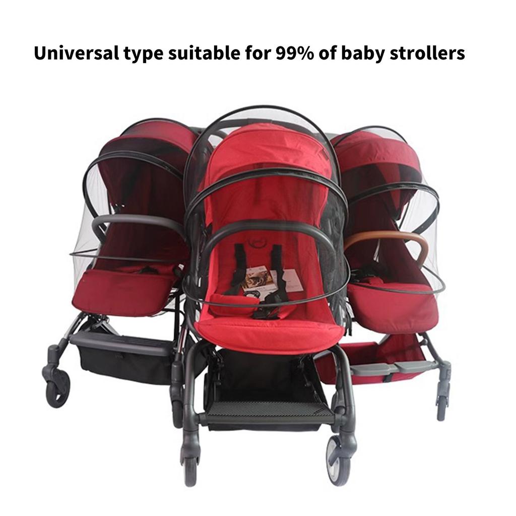 Plasă Completă Anti-Insecte pentru Bebeluși, Plasă de Țânțari pentru Cărucior, pentru Portbebe, Cărucior, Baldachin Universal pentru Cărucior, Husă Plasă Anti-Insecte