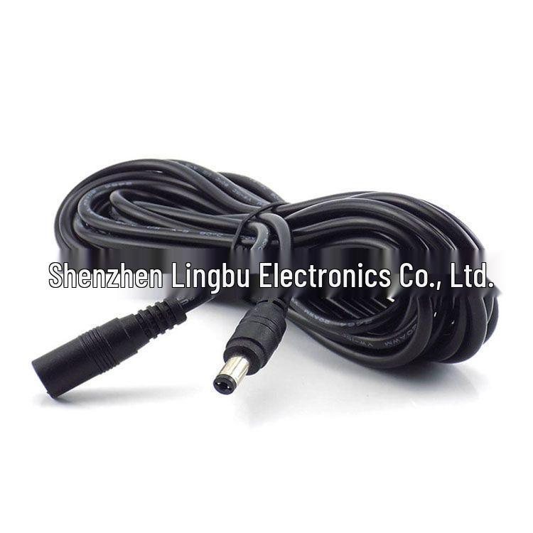 DC 12V All-Copper Male To Female Extension Cable, 5.5x2.1mm Round Plug