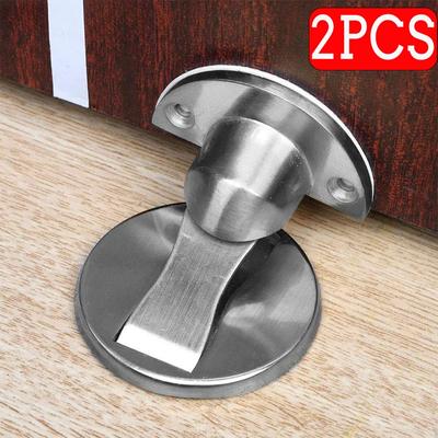 ZIShan Punch-free Invisible Strong Magnetic Floor Touch Anti-Collision Zinc Alloy Punch-free Door Buckle Windproof Door Stoper