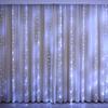 Christmas Lights Curtains for Windows Led Fairy New Year Lighting Room String Garland Usb Party Waterfalls Decorations Girls
