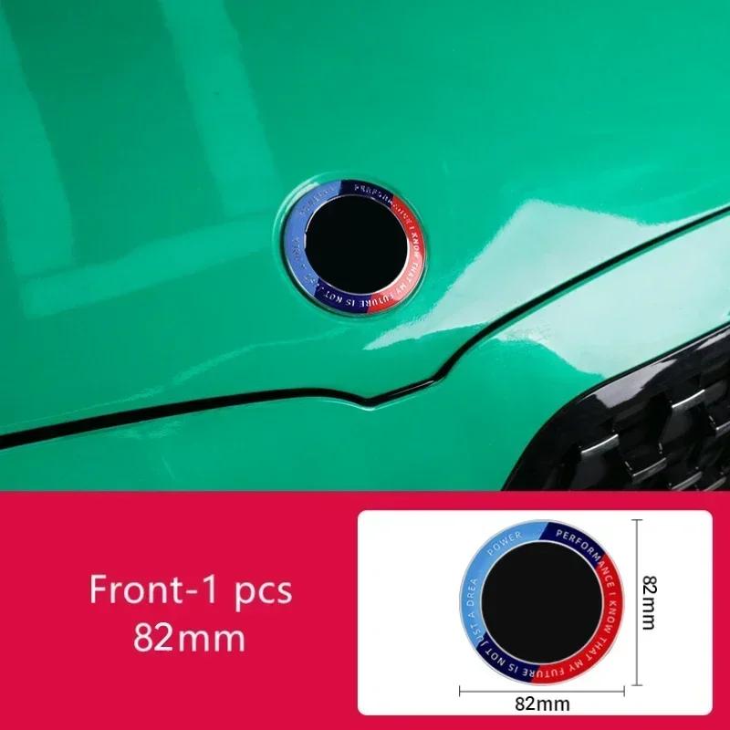 

For Bmw Car 50th Anniversary Logo Front Hood Emblem 82mm+Rear Badge 74mm+Wheel Hub Cap 68mm+56mm Steering Wheel Sticker 45mm for All BMW