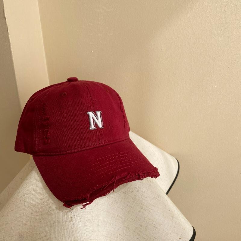 Letters Children's Baseball Cap Fashionable and Versatile Trendy Children Simple Boys and Girls Embroidered Breasted Baseball Cap